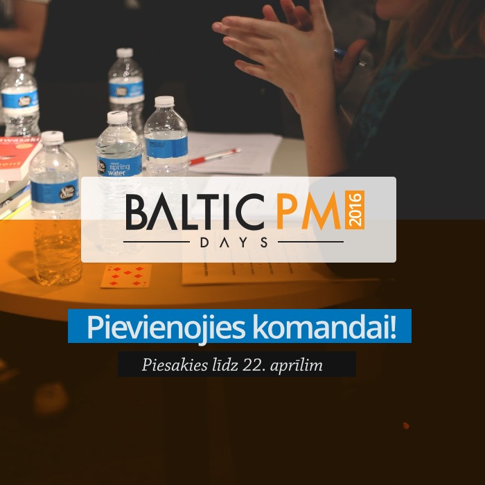 Piesakies uz Baltic PM Days 2016 vakancēm
