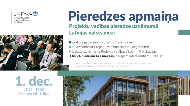 Projektu vadības pieredzes apmaiņa uzņēmumā Latvijas valsts meži