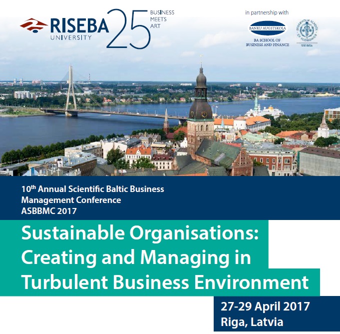 Aicinājums piedalīties konferencē ASBBMC 2017 “Ilgtspējīgas organizācijas: izveide un vadība nestabilajā biznesa vidē”